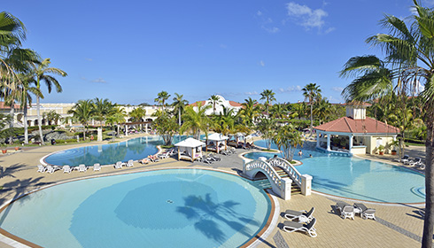 Pool aerial view