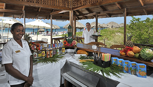 Bar sur la plage