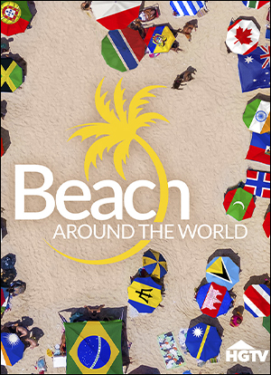 Beach around the world poster