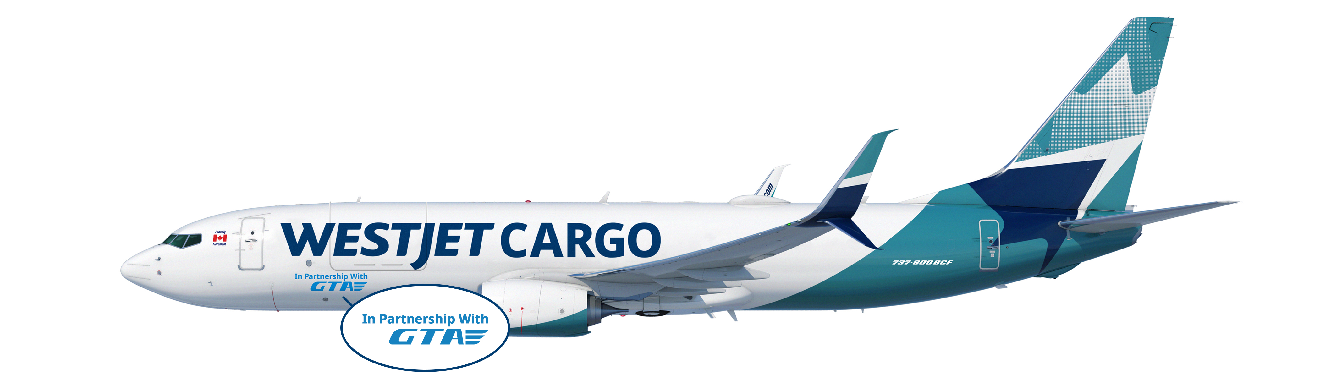 WestJet Cargo Boeing 737-800NG in partnership with GTA