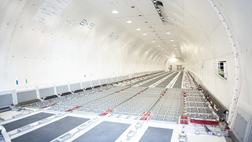 WestJet Cargo, B737-800BCF arrives in Calgary