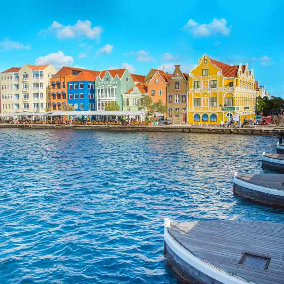 colourful building in downtown Willemstad Curaçao
