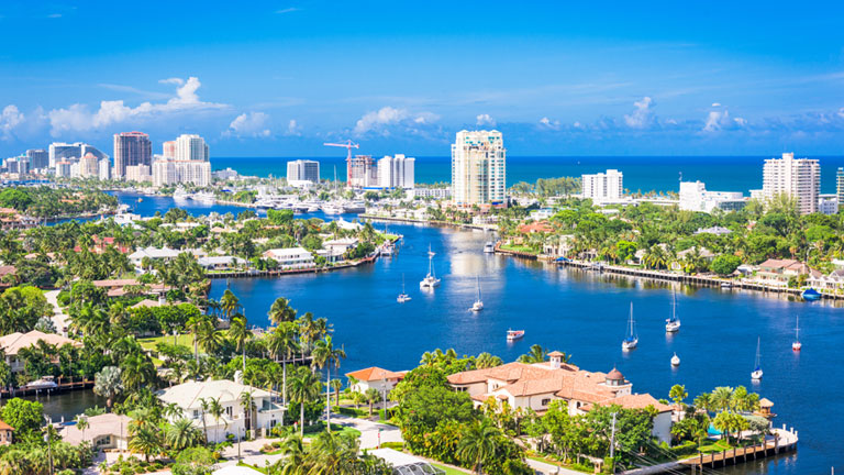 View of the Florida coastline