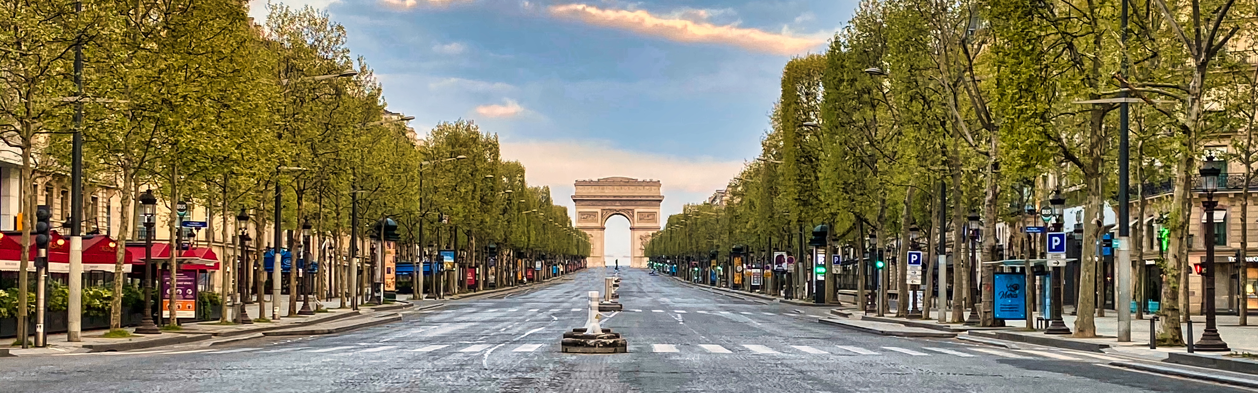 View of the Arc de Triomphe from Champs-Élysées