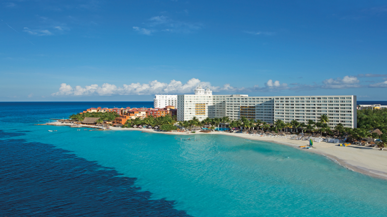 Vue aérienne du Dreams Sands Cancun Resort & Spa 