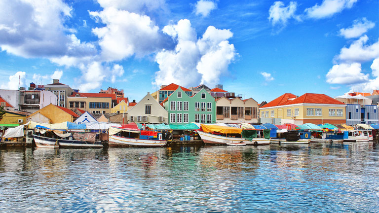 Boats on the water in Curaçao