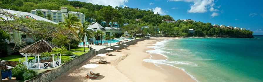 Beach at Sandals Regency La Toc Golf Resort & Spa