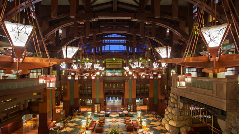 Lobby at Disney’s Grand Californian Hotel and Spa