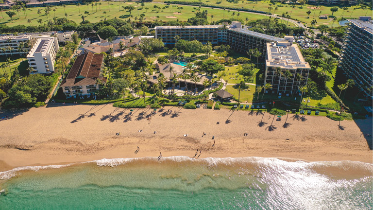 Aerial view of Ka'anapali Beach Hotel