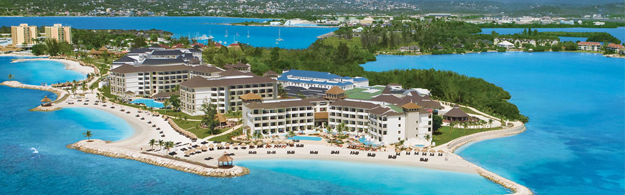 View of the all-inclusive Secrets Wild Orchid Montego Bay