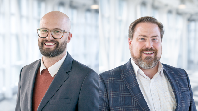 From left: Jeff Hagen, as Vice-President, Commercial Development & Strategic Partnerships and Aaron McKay to Vice-President, Fleet & Treasurer