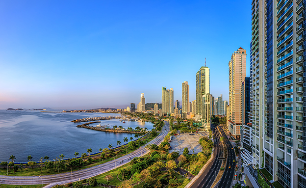 The skyline of Panama City