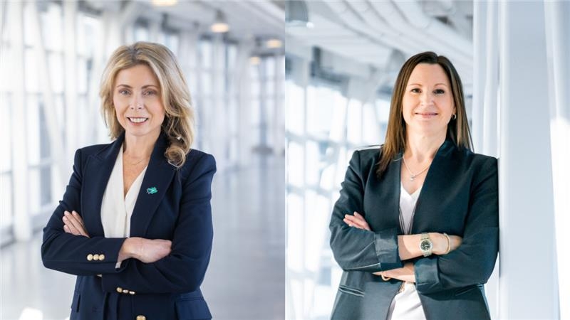Sam Taylor and Tanya Foster, WestJet executives